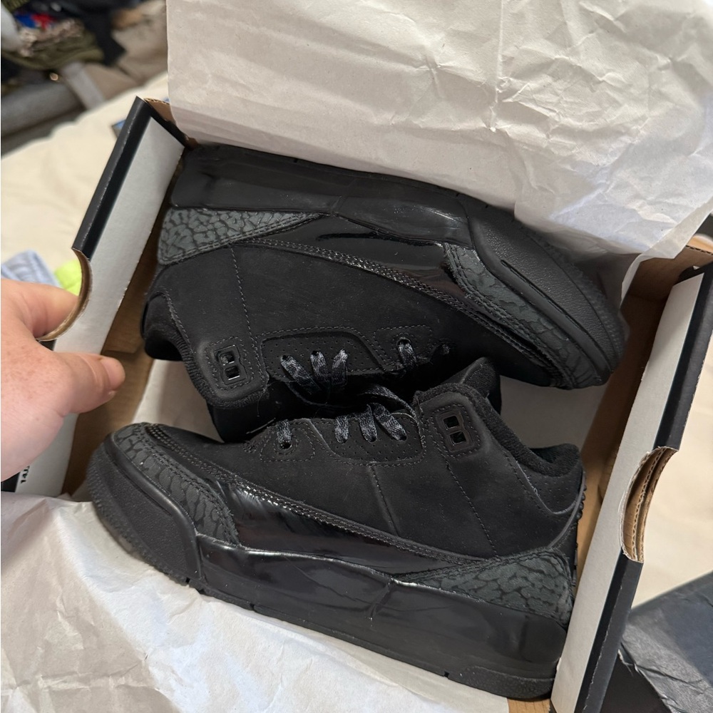 Jordan Black cat retro 3 boys Sneakers 13c